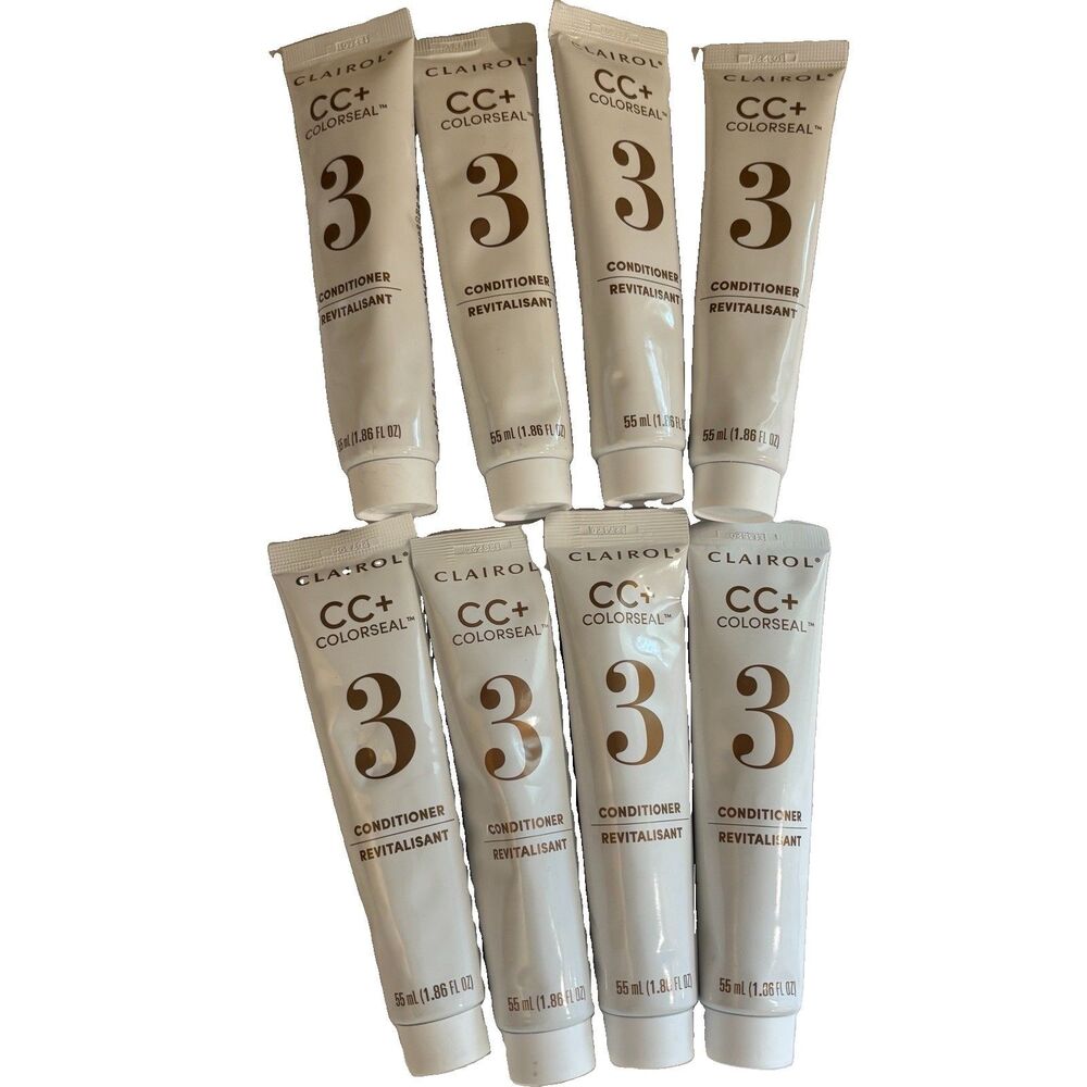 Clairol Nice N Easy CC + Colorseal Step 3 Conditioner 1.86 Fl Oz Lot of 8 tubes